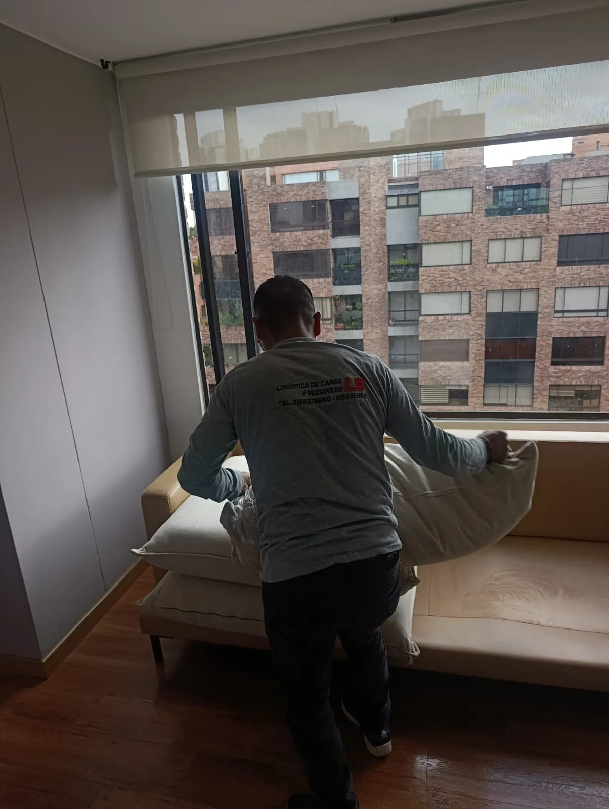 Protección de muebles durante una mudanza residencial